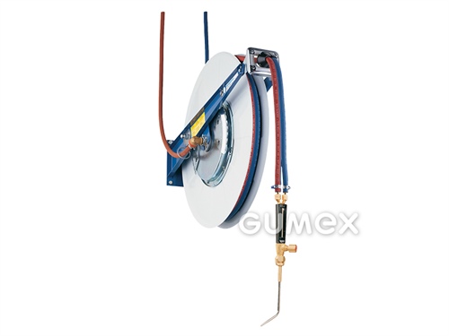 Schlauchaufroller Typ 876 ohne TWIN Schlauch (GOX DN6,3/GAC DN6,3), Länge max. 20m, 20bar, Metall, 